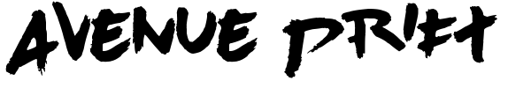 Avenue Drift font preview